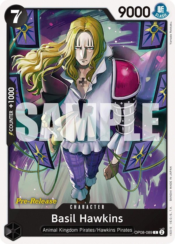 Image for Basil Hawkins (OP08-089) (Two Legends Pre-Release Cards) (OP08 PRE) - One Piece Card Game