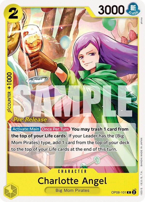 Image for Charlotte Angel (OP08-101) (Two Legends Pre-Release Cards) (OP08 PRE) - One Piece Card Game