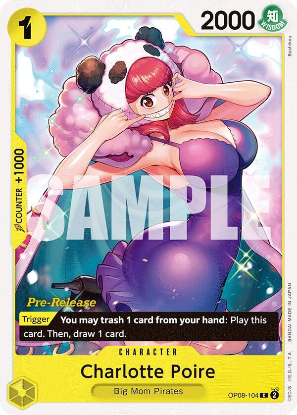 Image for Charlotte Poire (OP08-104) (Two Legends Pre-Release Cards) (OP08 PRE) - One Piece Card Game