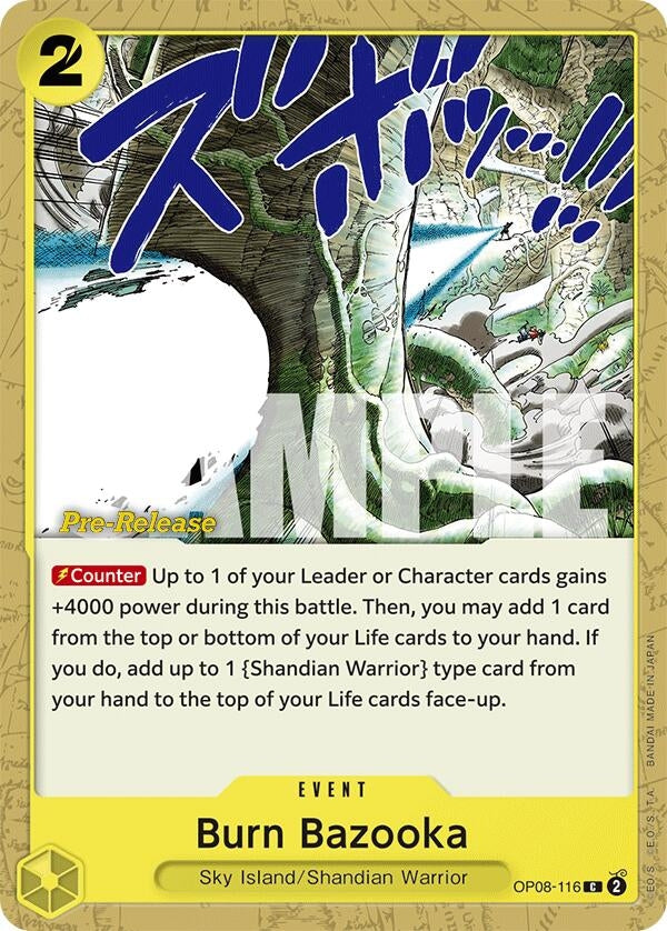 Image for Burn Bazooka (OP08-116) (Two Legends Pre-Release Cards) (OP08 PRE) - One Piece Card Game