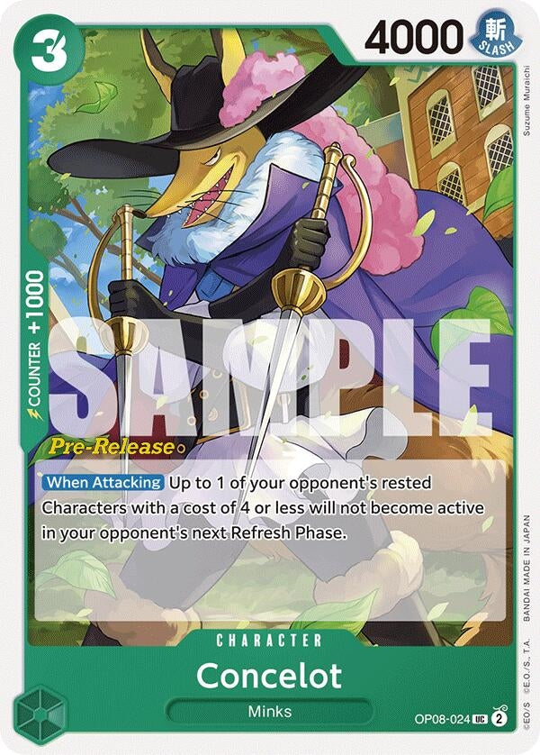 Image for Concelot (OP08-024) (Two Legends Pre-Release Cards) (OP08 PRE) - One Piece Card Game