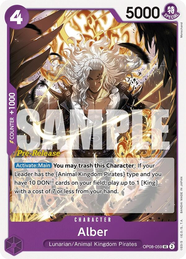 Image for Alber (OP08-059) (Two Legends Pre-Release Cards) (OP08 PRE) - One Piece Card Game