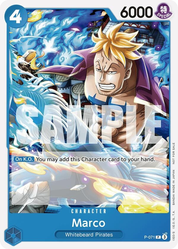 Image for Marco (Two Legends Pre-Release) (P-071) (One Piece Promotion Cards) (OP-PR) - One Piece Card Game