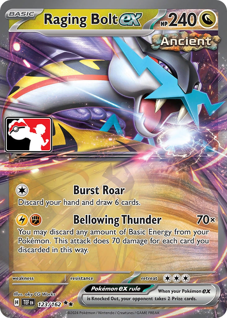 Image for Raging Bolt ex (123/162) (Prize Pack Series Cards) - Pokemon