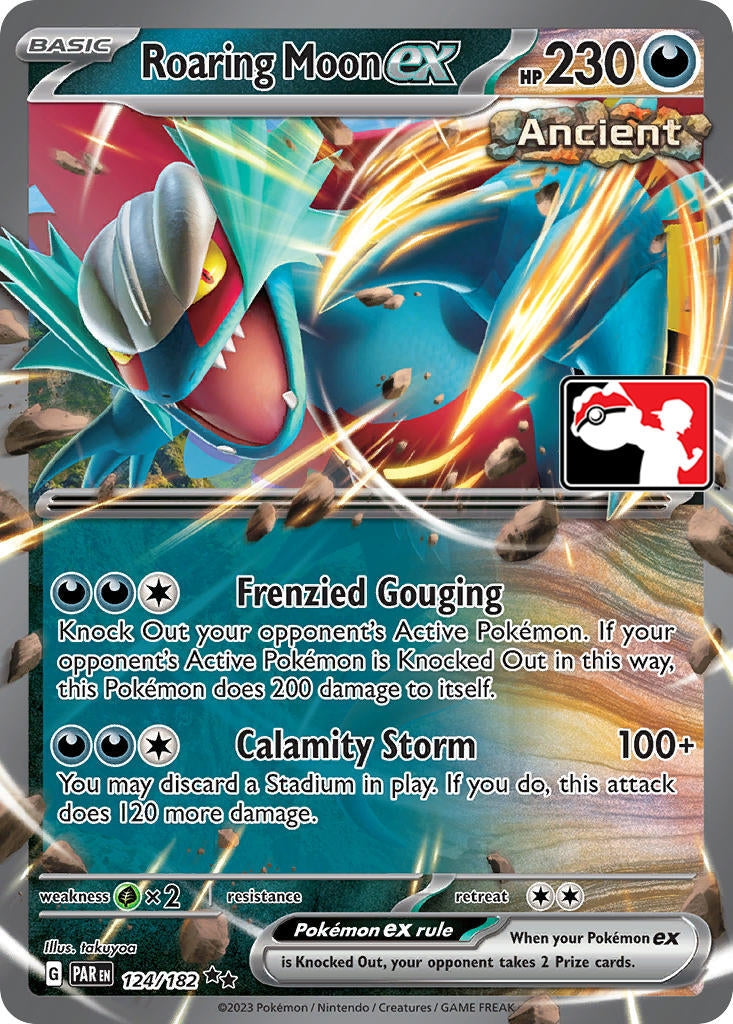 Image for Roaring Moon ex (124/182) (Prize Pack Series Cards) - Pokemon
