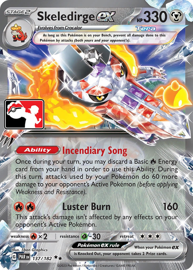 Image for Skeledirge ex - 137 (137/182) (Prize Pack Series Cards) - Pokemon