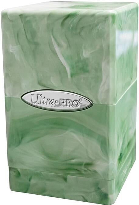Image for Marble Satin Tower - Lime Green and White - Deck Boxes