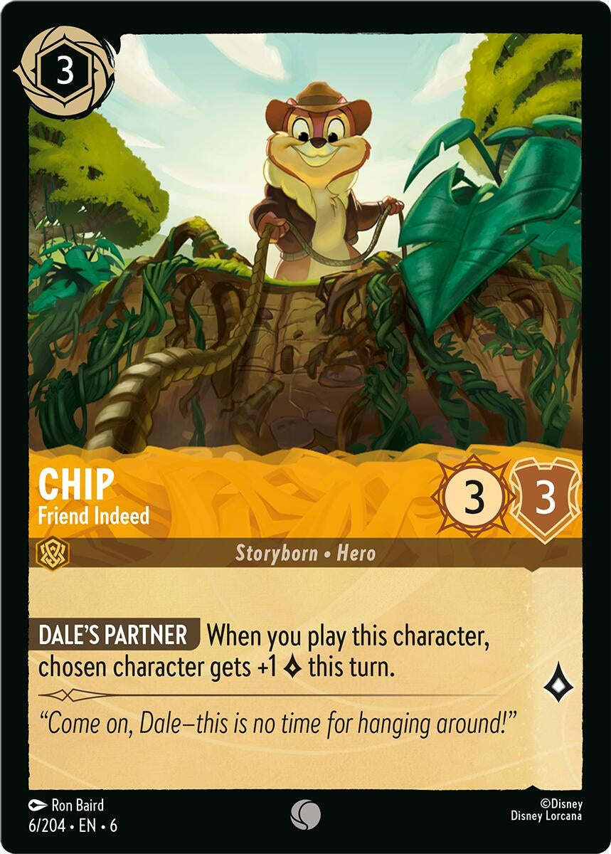 Image for Chip - Friend Indeed (6/204) (Azurite Sea) (6) - Disney Lorcana