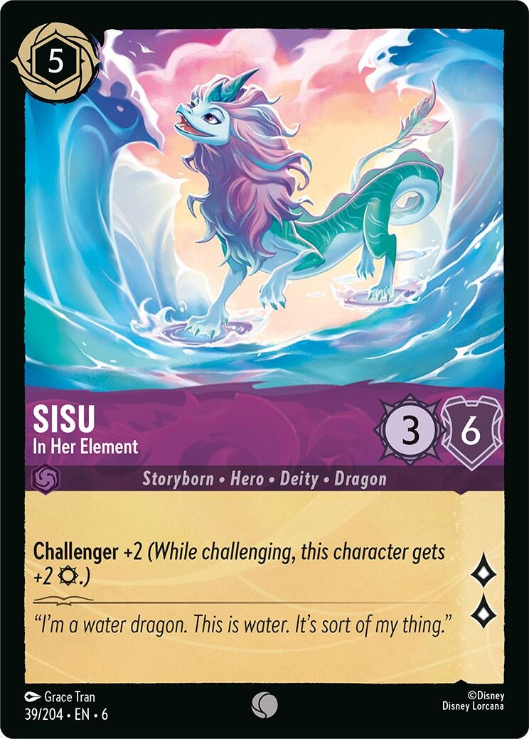Image for Sisu - In Her Element (39/204) (Azurite Sea) (6) - Disney Lorcana