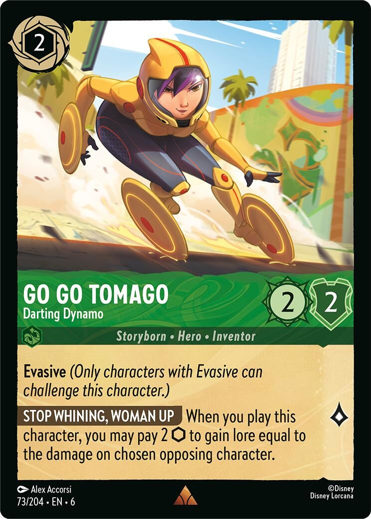 Image for Go Go Tomago - Darting Dynamo (73/204) (Azurite Sea) (6) - Disney Lorcana