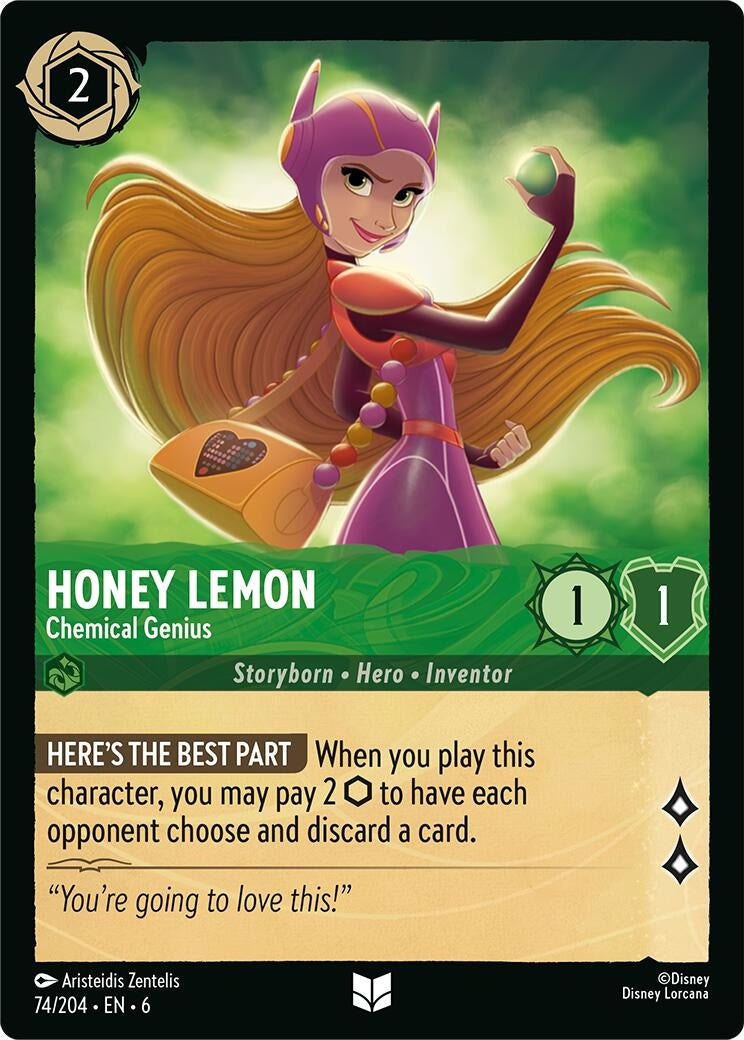 Image for Honey Lemon - Chemical Genius (74/204) (Azurite Sea) (6) - Disney Lorcana
