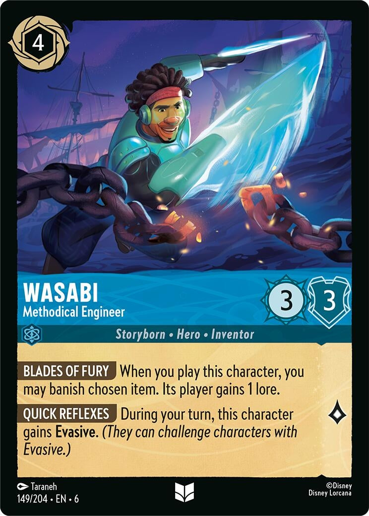 Image for Wasabi - Methodical Engineer (149/204) (Azurite Sea) (6) - Disney Lorcana