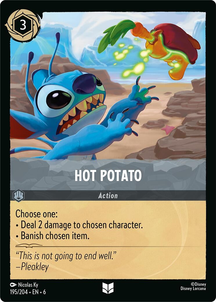 Image for Hot Potato (195/204) (Azurite Sea) (6) - Disney Lorcana