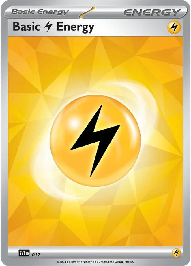 Image for Basic Lightning Energy - 012 (012) (SVE: Scarlet & Violet Energies) (SVE) - Pokemon
