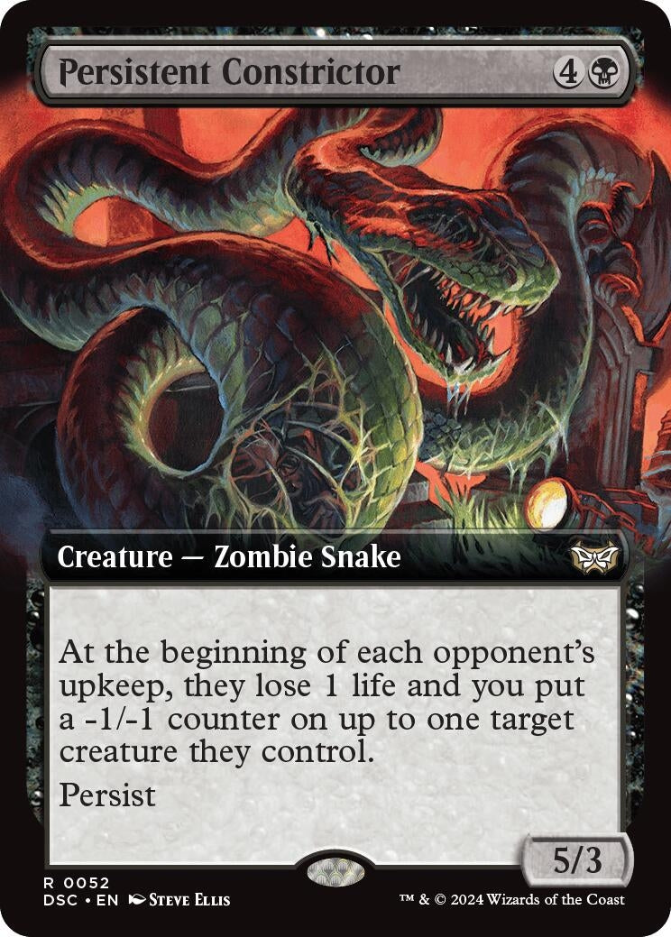 Persistent Constrictor (Extended Art) (52) (Duskmourn: House of Horror)