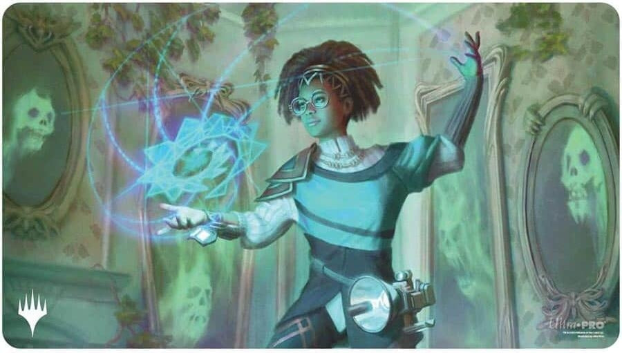 Image for Duskmourn Playmat for Magic: The Gathering - Commander D (Zimone, Mystery Unraveler) - Playmats