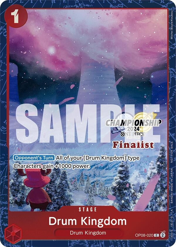 Image for Drum Kingdom (Championship 2024 Finalist Card Set) (OP08-020) (One Piece Promotion Cards) (OP-PR) - One Piece Card Game