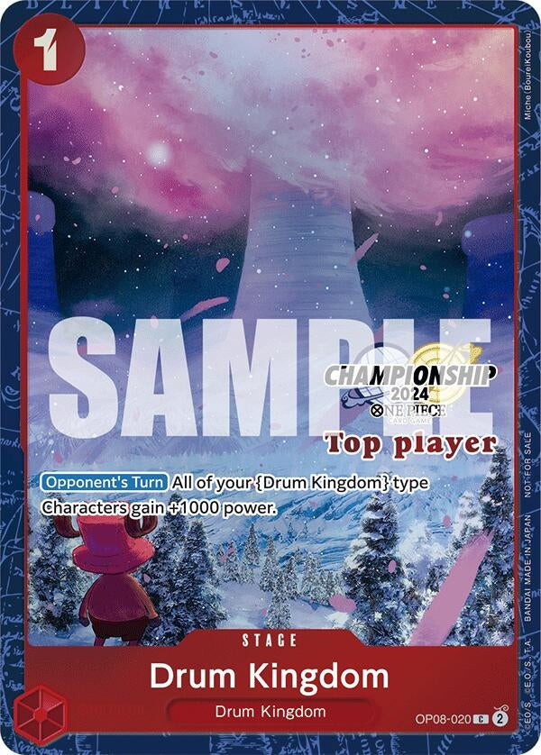 Image for Drum Kingdom (Championship 2024 Top Player Pack) (OP08-020) (One Piece Promotion Cards) (OP-PR) - One Piece Card Game