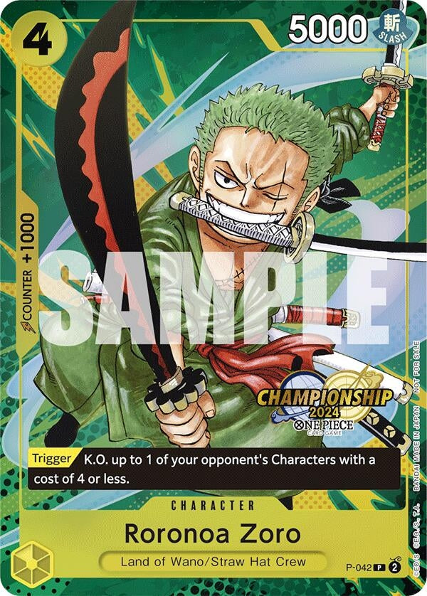 Image for Roronoa Zoro (CS 2024 Event Pack) (P-042) (One Piece Promotion Cards) (OP-PR) - One Piece Card Game