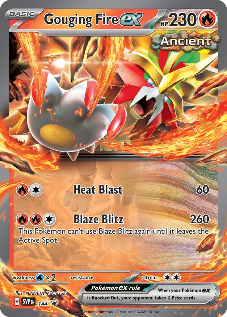 Image for Gouging Fire ex - 144 (144) (SV: Scarlet & Violet Promo Cards) (SVP) - Pokemon
