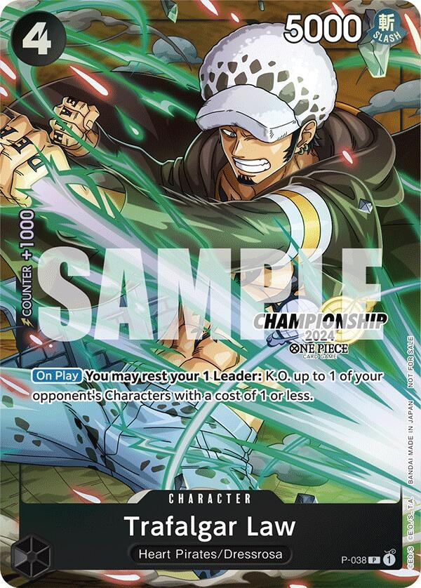 Image for Trafalgar Law - P-038 (CS 2024 Event Pack Finalist) (P-038) (One Piece Promotion Cards) (OP-PR) - One Piece Card Game