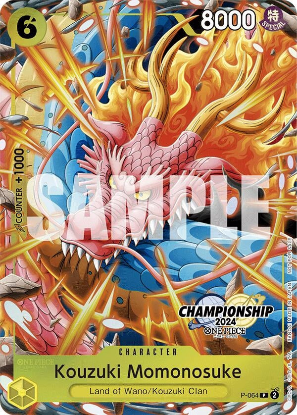 Image for Kouzuki Momonosuke (CS 2024 Event Pack Finalist) (P-064) (One Piece Promotion Cards) (OP-PR) - One Piece Card Game