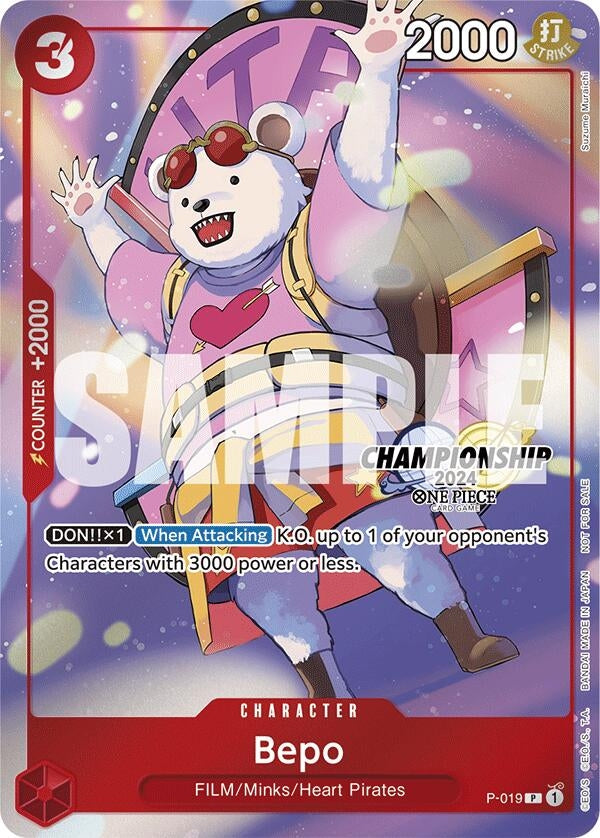 Image for Bepo (CS 2024 Celebration Pack) (P-019) (One Piece Promotion Cards) (OP-PR) - One Piece Card Game