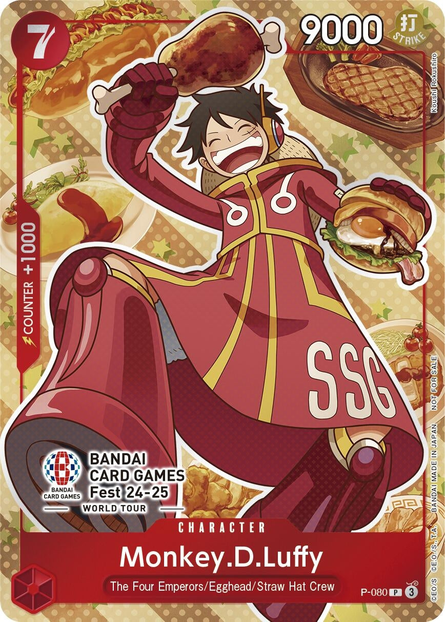Image for Monkey.D.Luffy (Bandai Card Games Fest 24-25) (P-080) (One Piece Promotion Cards) (OP-PR) - One Piece Card Game