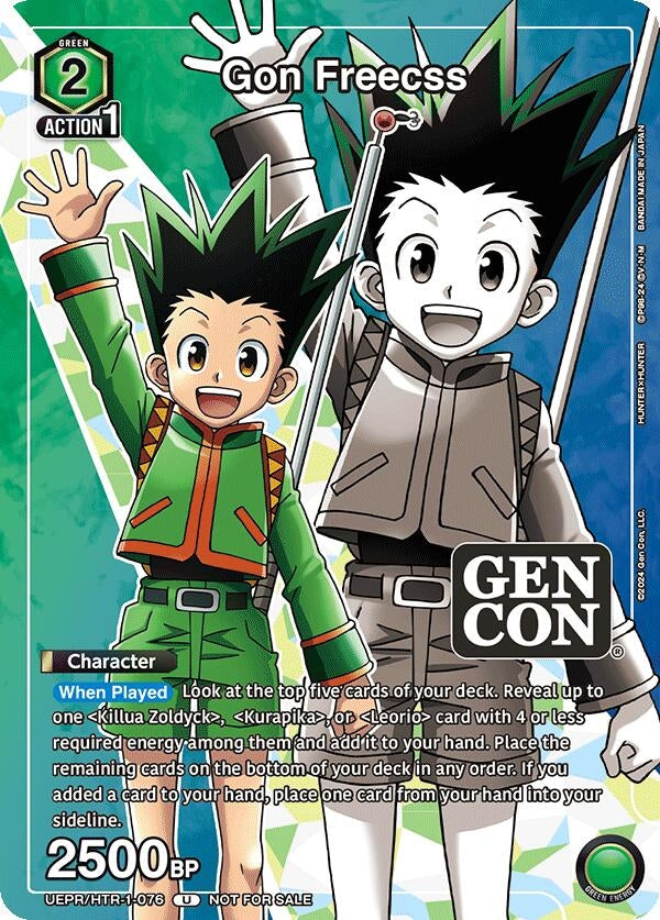 Image for Gon Freecss (Gen Con 2024 Promo) (UEPR/HTR-1-076) (Union Arena Promotion Cards) (UEPR) - Union Arena