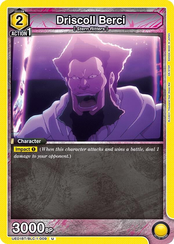 Image for Driscoll Berci (UE01BT/BLC-1-009) (UE01BT: BLEACH: Thousand-Year Blood War) (UE01BT) - Union Arena