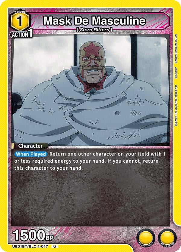 Image for Mask De Masculine (UE01BT/BLC-1-017) (UE01BT: BLEACH: Thousand-Year Blood War) (UE01BT) - Union Arena