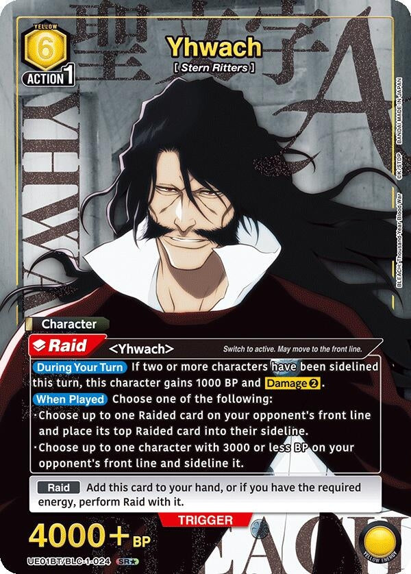 Image for Yhwach (024) (SR*) (UE01BT/BLC-1-024) (UE01BT: BLEACH: Thousand-Year Blood War) (UE01BT) - Union Arena