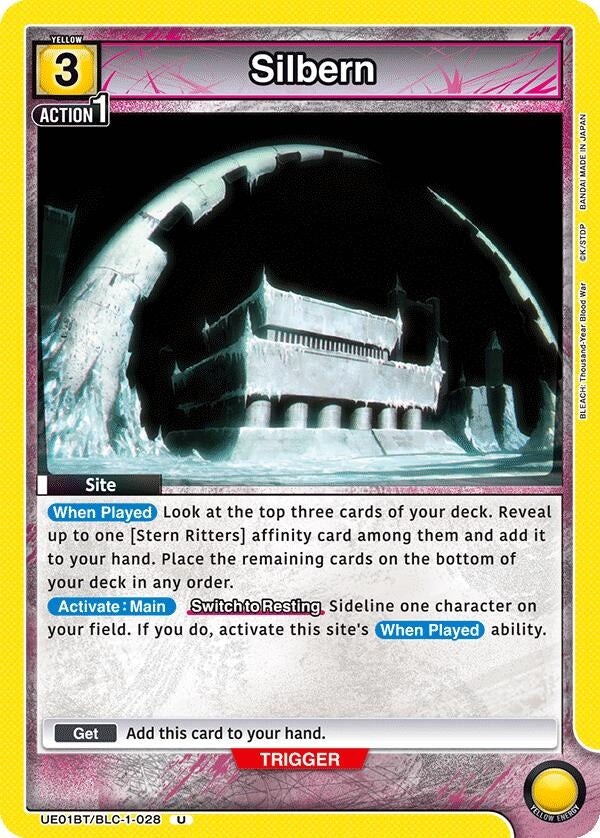 Image for Silbern (UE01BT/BLC-1-028) (UE01BT: BLEACH: Thousand-Year Blood War) (UE01BT) - Union Arena