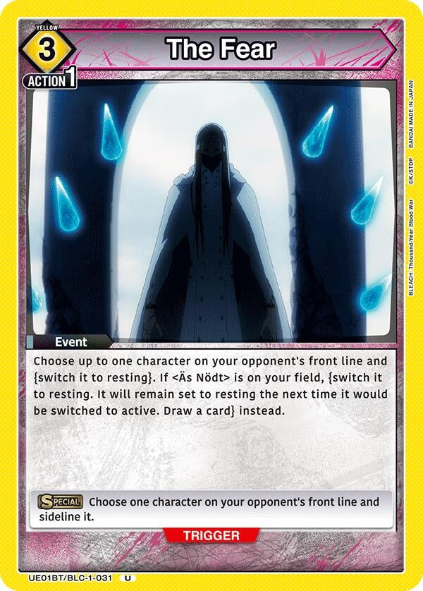 Image for The Fear (UE01BT/BLC-1-031) (UE01BT: BLEACH: Thousand-Year Blood War) (UE01BT) - Union Arena