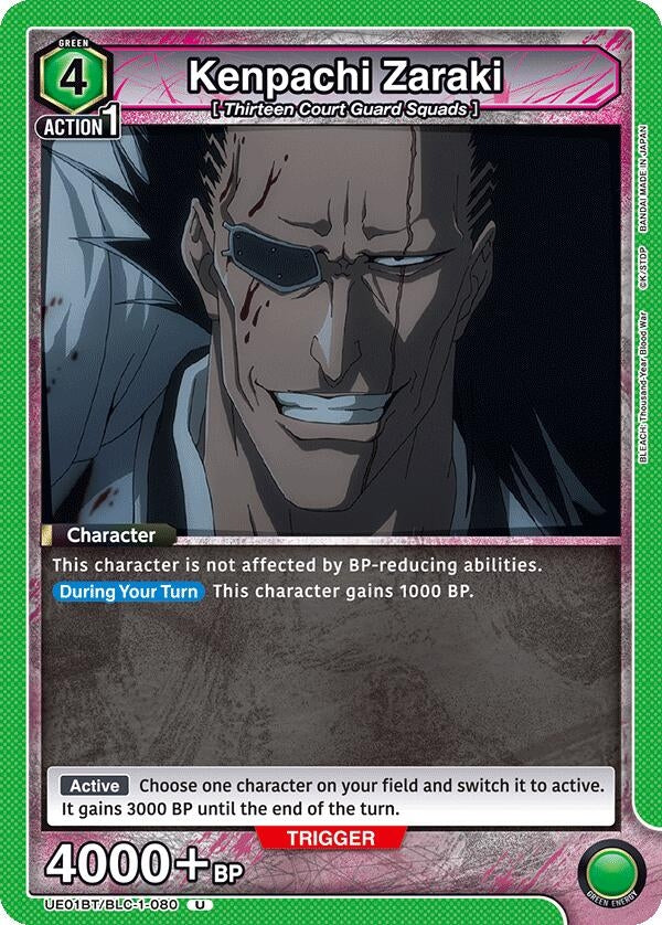 Image for Kenpachi Zaraki (080) (UE01BT/BLC-1-080) (UE01BT: BLEACH: Thousand-Year Blood War) (UE01BT) - Union Arena