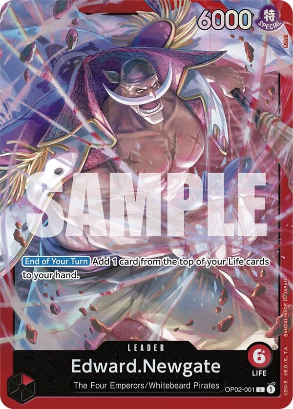 Image for Edward.Newgate (OP02-001) (OP02-001) (Starter Deck 15: RED Edward.Newgate) (ST-15) - One Piece Card Game