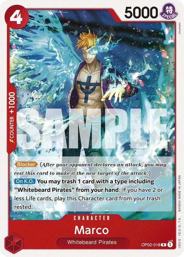 Image for Marco (OP02-018) (Starter Deck 15: RED Edward.Newgate) (ST-15) - One Piece Card Game