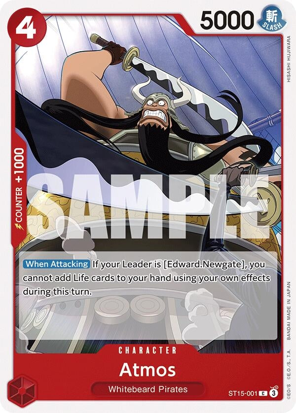 Image for Atmos (ST15-001) (Starter Deck 15: RED Edward.Newgate) (ST-15) - One Piece Card Game