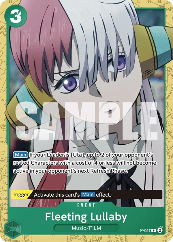 Image for Fleeting Lullaby (P-057) (Starter Deck 16: GREEN Uta) (ST-16) - One Piece Card Game