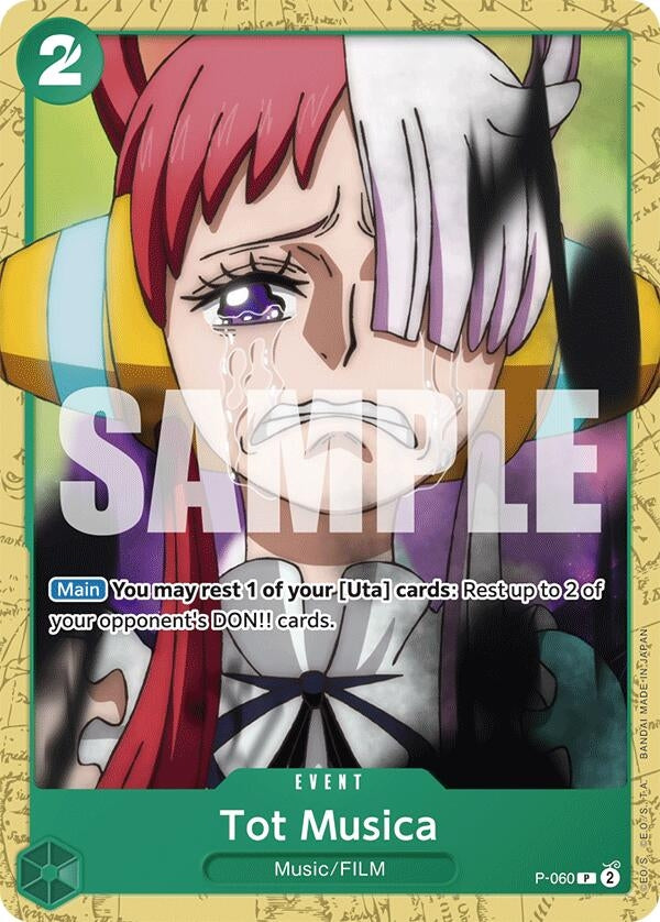 Image for Tot Musica (P-060) (Starter Deck 16: GREEN Uta) (ST-16) - One Piece Card Game