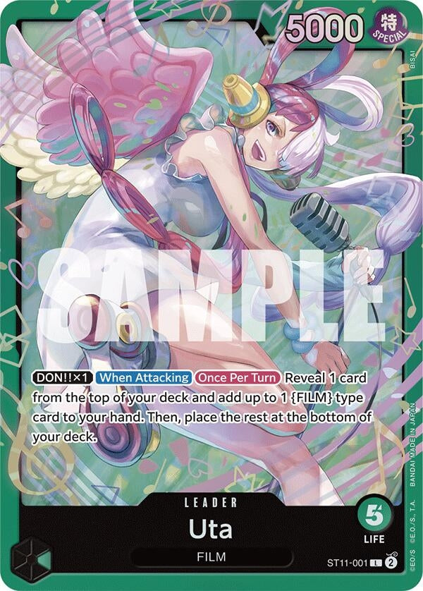 Image for Uta (ST11-001) (ST11-001) (Starter Deck 16: GREEN Uta) (ST-16) - One Piece Card Game
