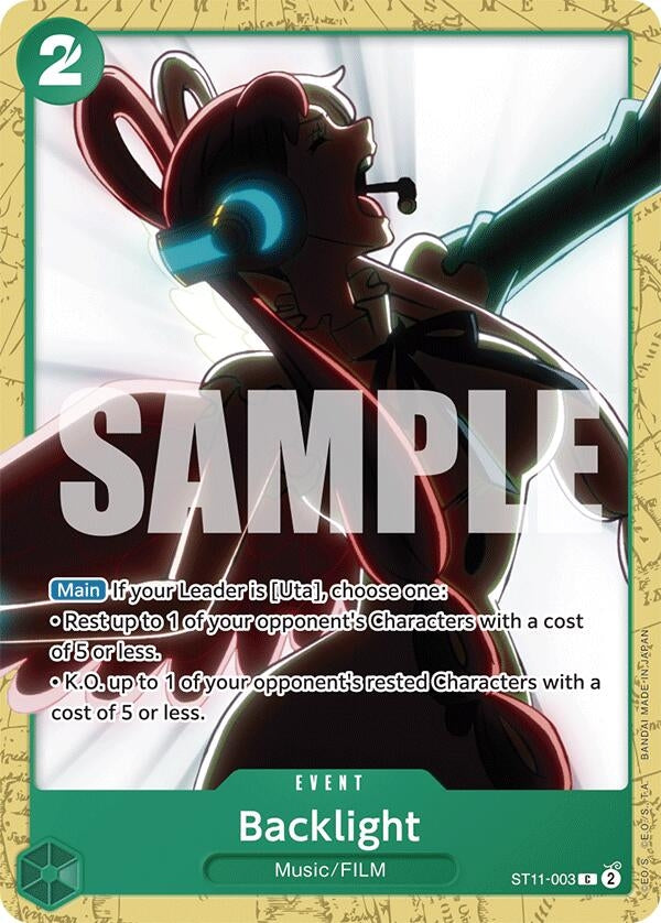 Image for Backlight (ST11-003) (Starter Deck 16: GREEN Uta) (ST-16) - One Piece Card Game