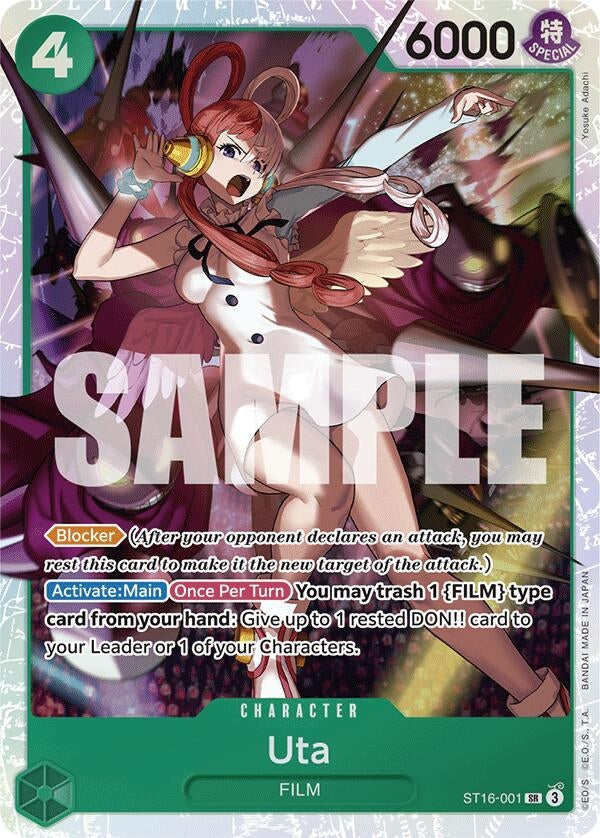 Image for Uta (ST16-001) (ST16-001) (Starter Deck 16: GREEN Uta) (ST-16) - One Piece Card Game