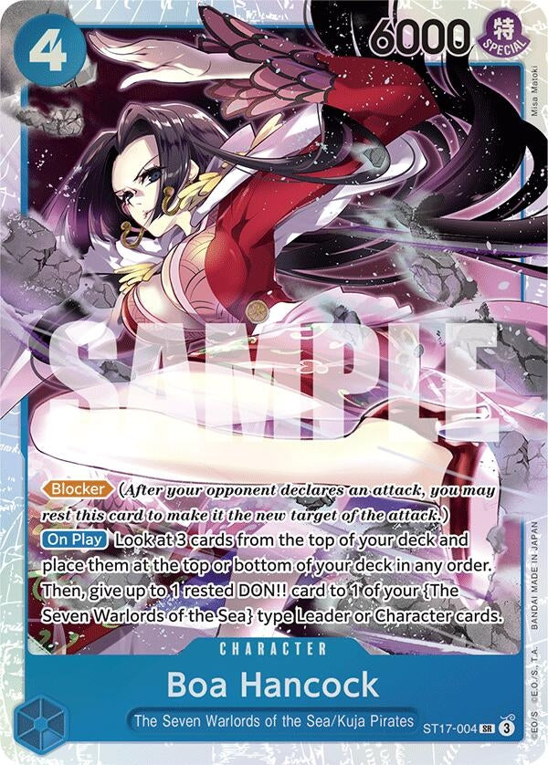 Image for Boa Hancock (ST17-004) (Starter Deck 17: BLUE Donquixote Doflamingo) (ST-17) - One Piece Card Game