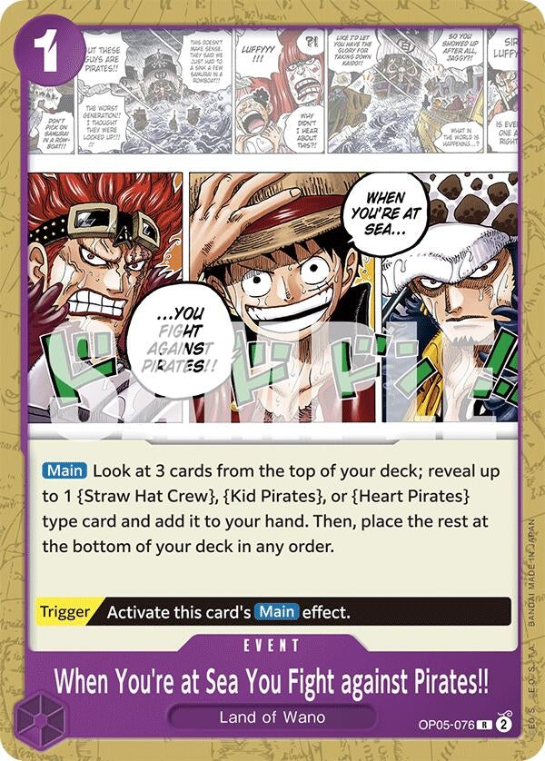 Image for When You're at Sea You Fight against Pirates!! (OP05-076) (Starter Deck 18: PURPLE Monkey.D.Luffy) (ST-18) - One Piece Card Game