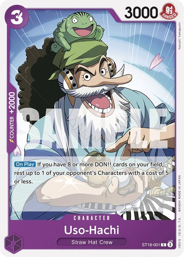 Image for Uso-Hachi (ST18-001) (ST18-001) (Starter Deck 18: PURPLE Monkey.D.Luffy) (ST-18) - One Piece Card Game