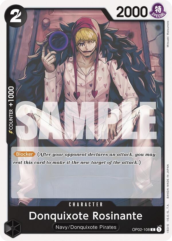 Image for Donquixote Rosinante (OP02-108) (Starter Deck 19: BLACK Smoker) (ST-19) - One Piece Card Game
