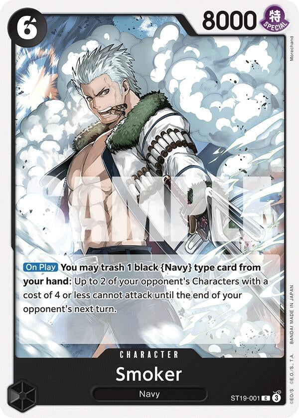 Image for Smoker (ST19-001) (ST19-001) (Starter Deck 19: BLACK Smoker) (ST-19) - One Piece Card Game