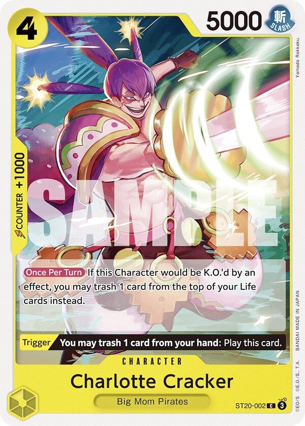 Image for Charlotte Cracker (ST20-002) (Starter Deck 20: YELLOW Charlotte Katakuri) (ST-20) - One Piece Card Game