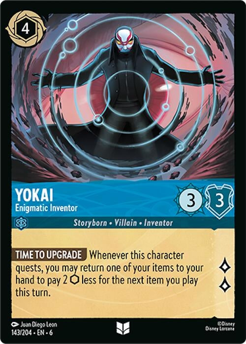 Image for Yokai - Enigmatic Inventor (143/204) (Azurite Sea) (6) - Disney Lorcana